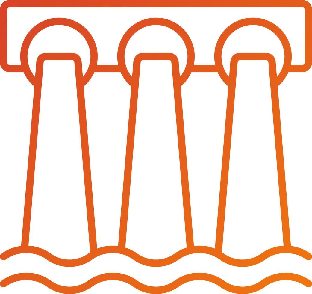 Dam Icon Style vector