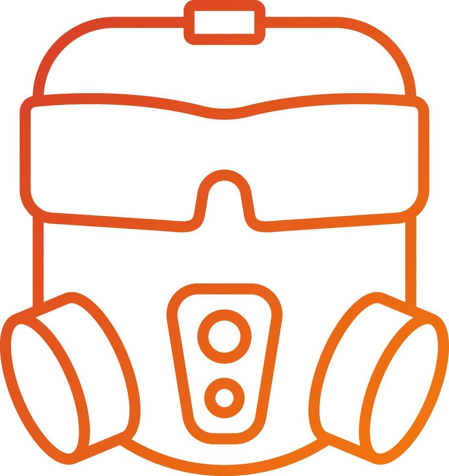Gas Mask Icon Style vector