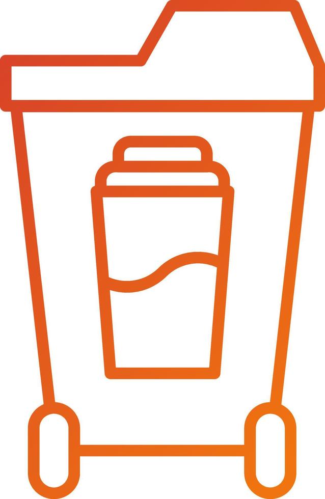 Individual Waste Production Icon Style vector