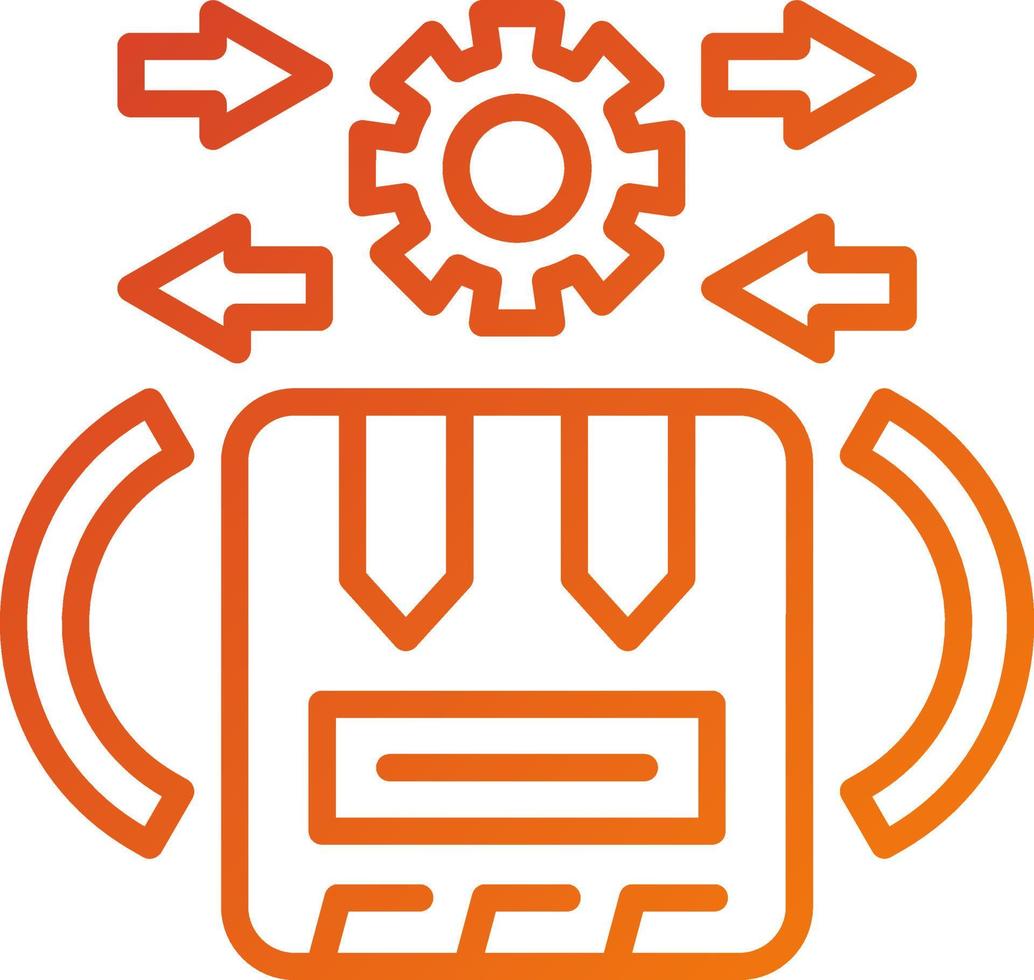 Procedure Package Icon Style vector
