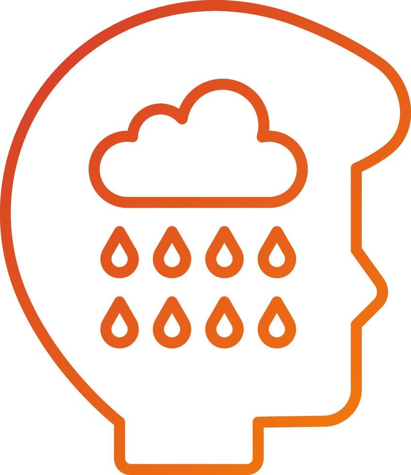 Grief Icon Style vector