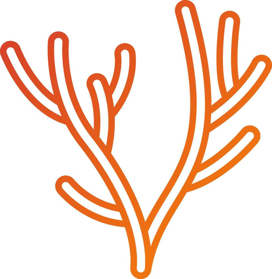 coral icono estilo vector