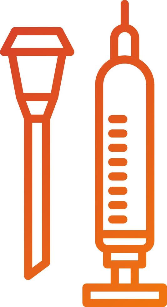 Needle And Syringe Icon Style vector