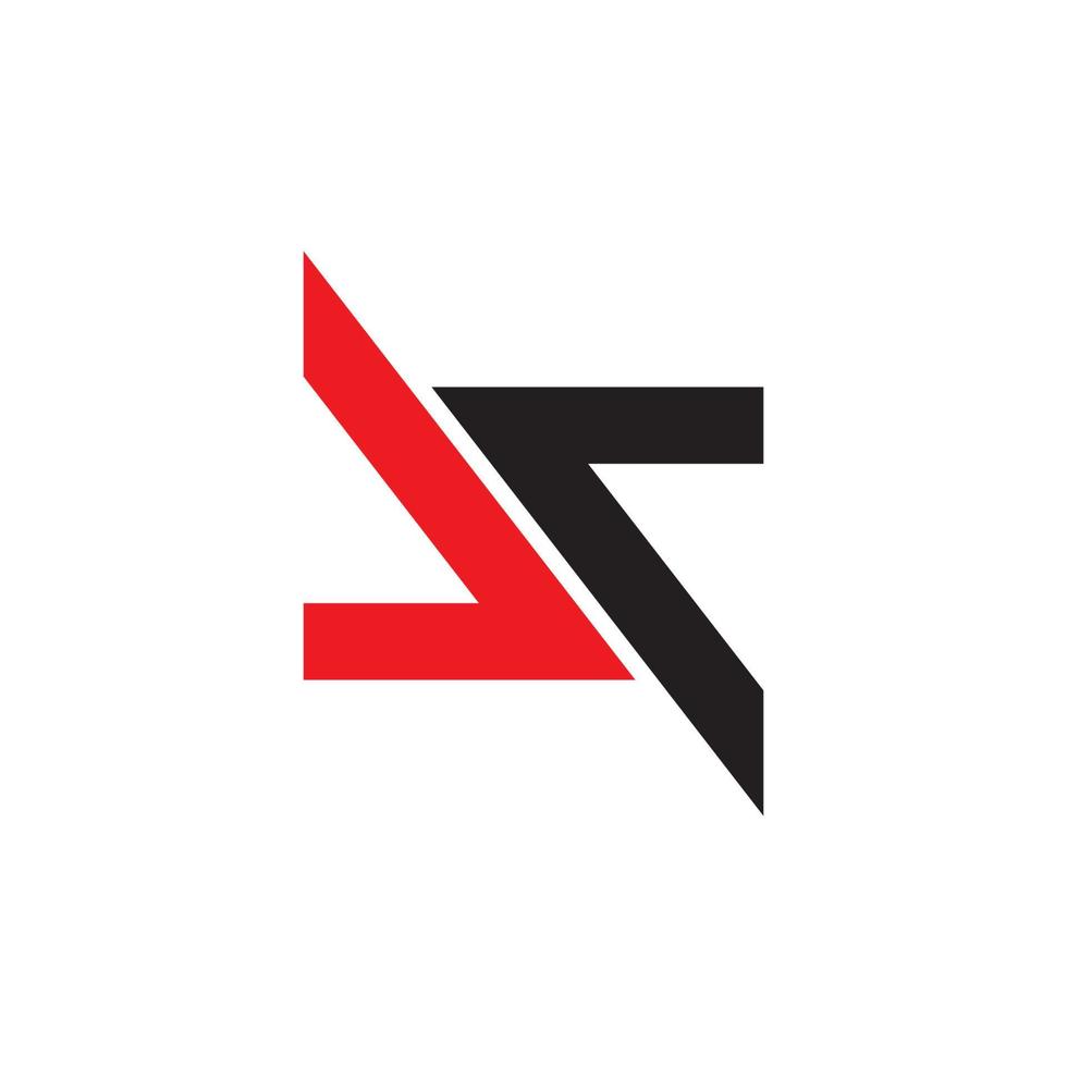 geometric opposite arrow logo vector
