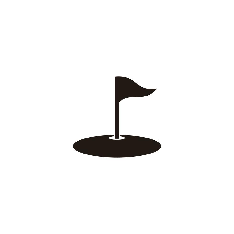 golf pole flag simple silhouette icon vector 21653114 Vector Art at