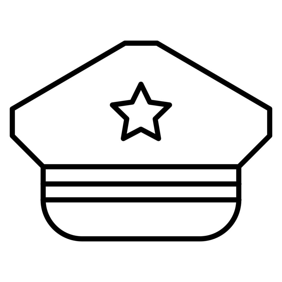 Military Hat vector icon