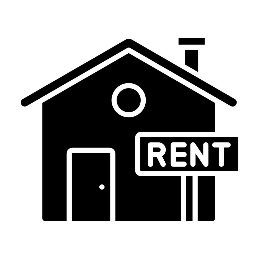 Rent House vector icon