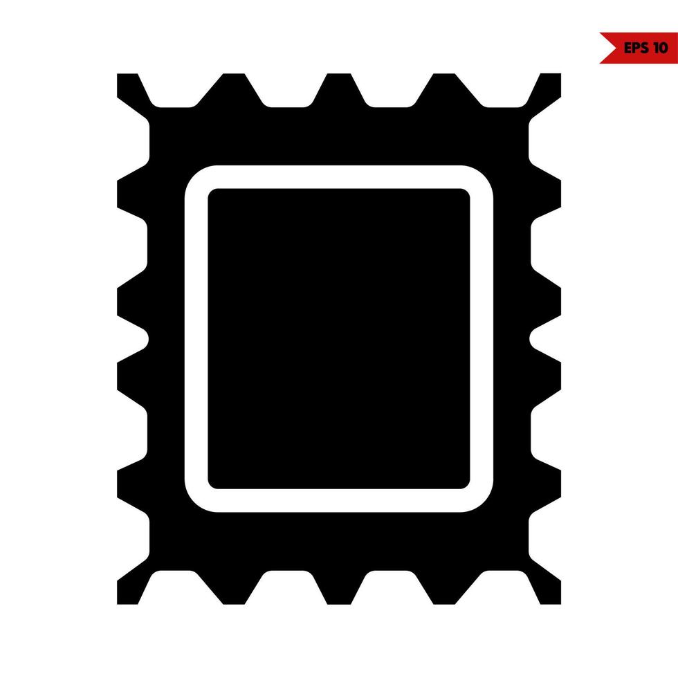 frame picture glyph icon vector