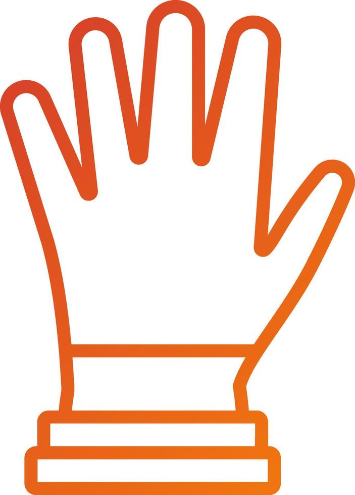 Exam Gloves Icon Style vector