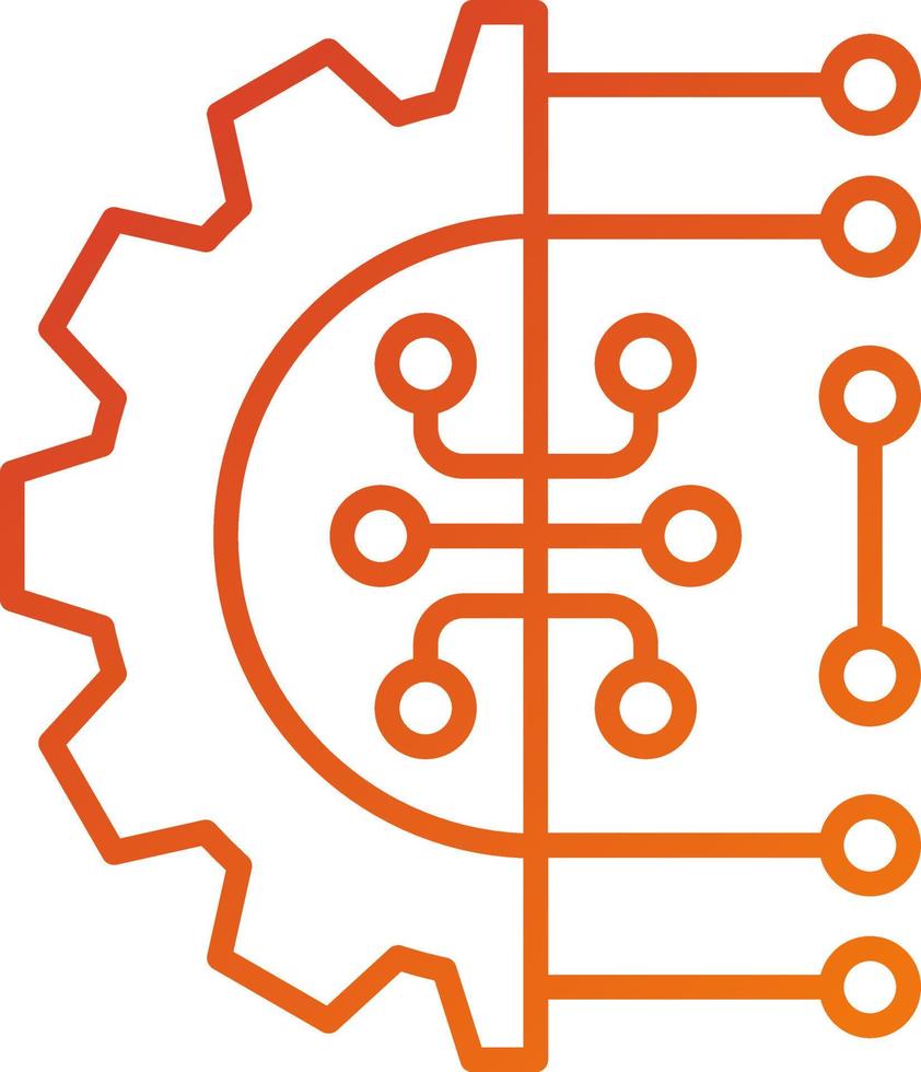 Machine Learning Icon Style vector