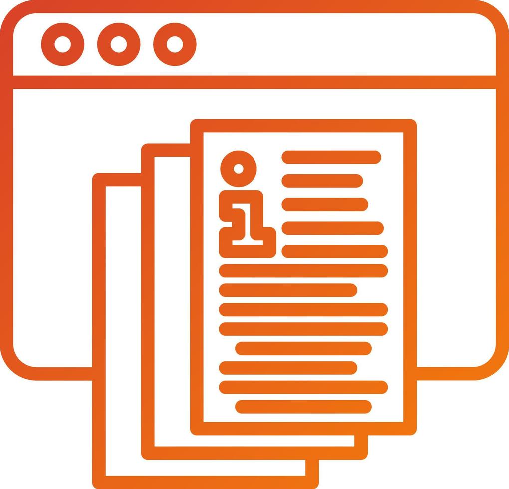 Documentation Portal Icon Style vector