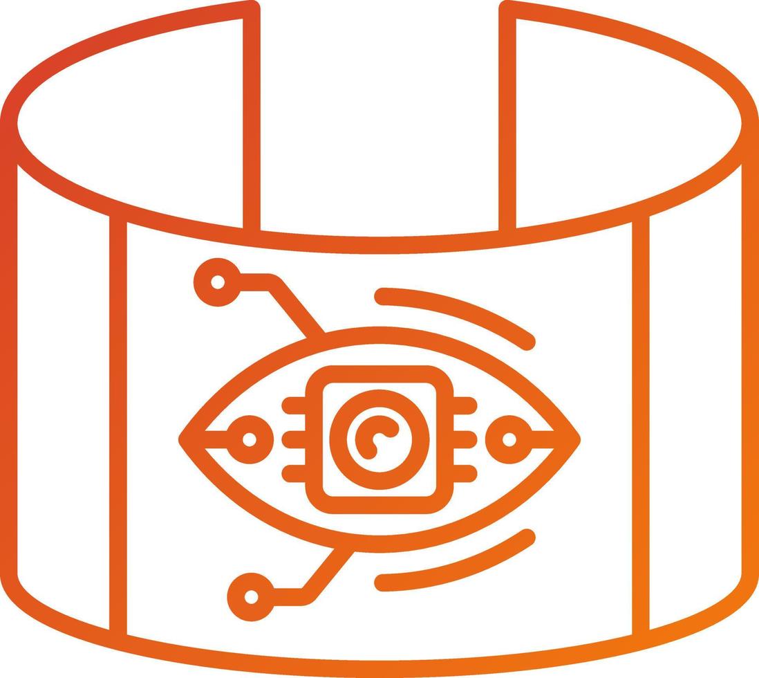 Eye Augmentation Icon Style vector