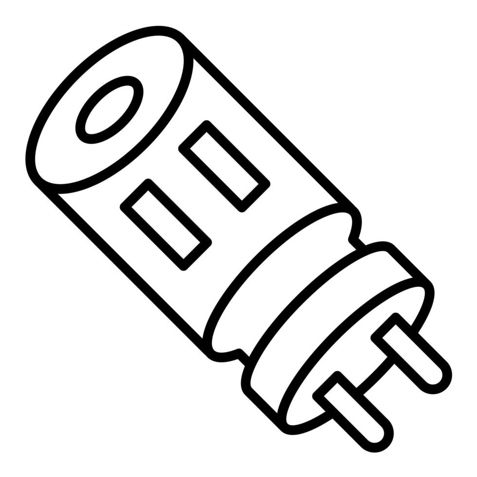 Capacitor vector icon