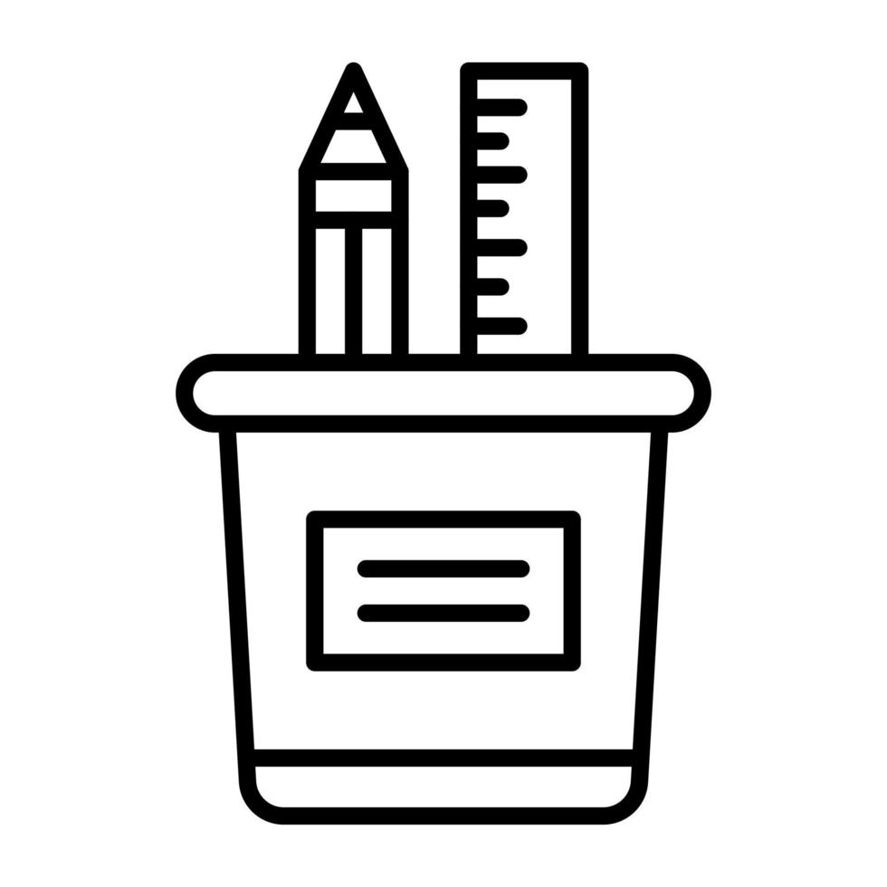 Pencil Cup vector icon