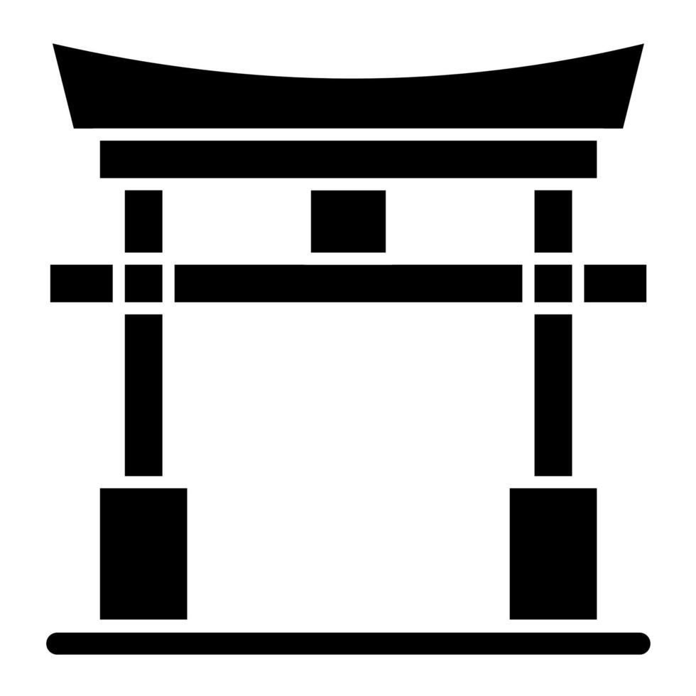 torii portón vector icono