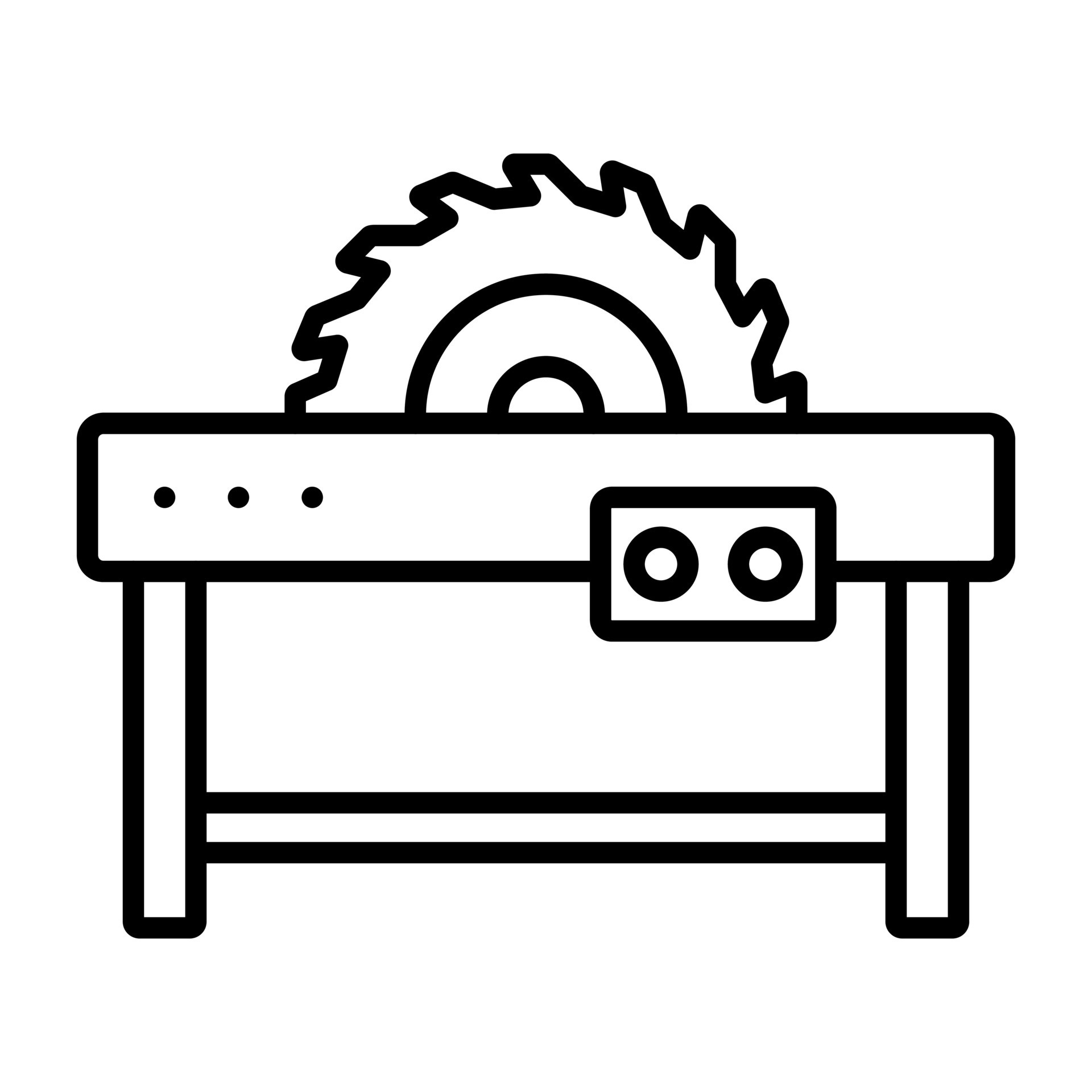 Table Saw vector icon 21653994 Vector Art at Vecteezy