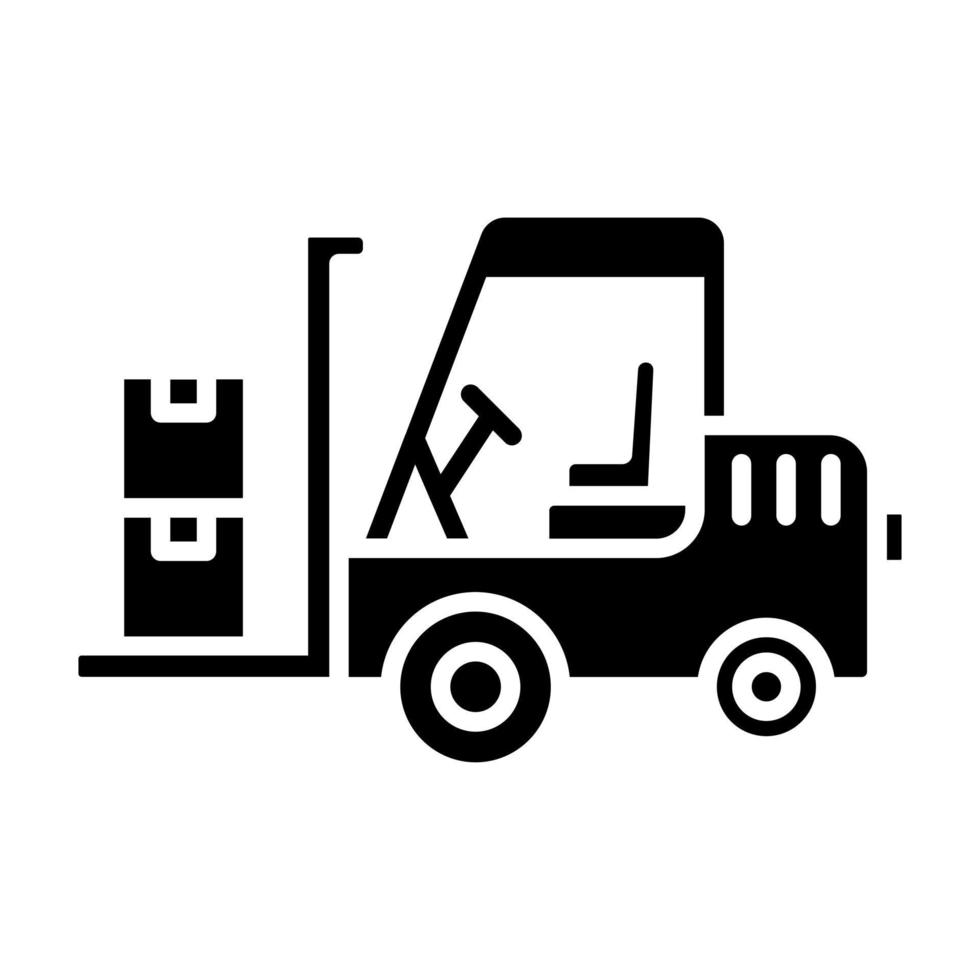 Forklift vector icon