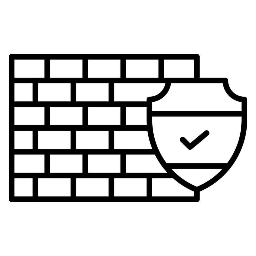 icono de vector de firewall