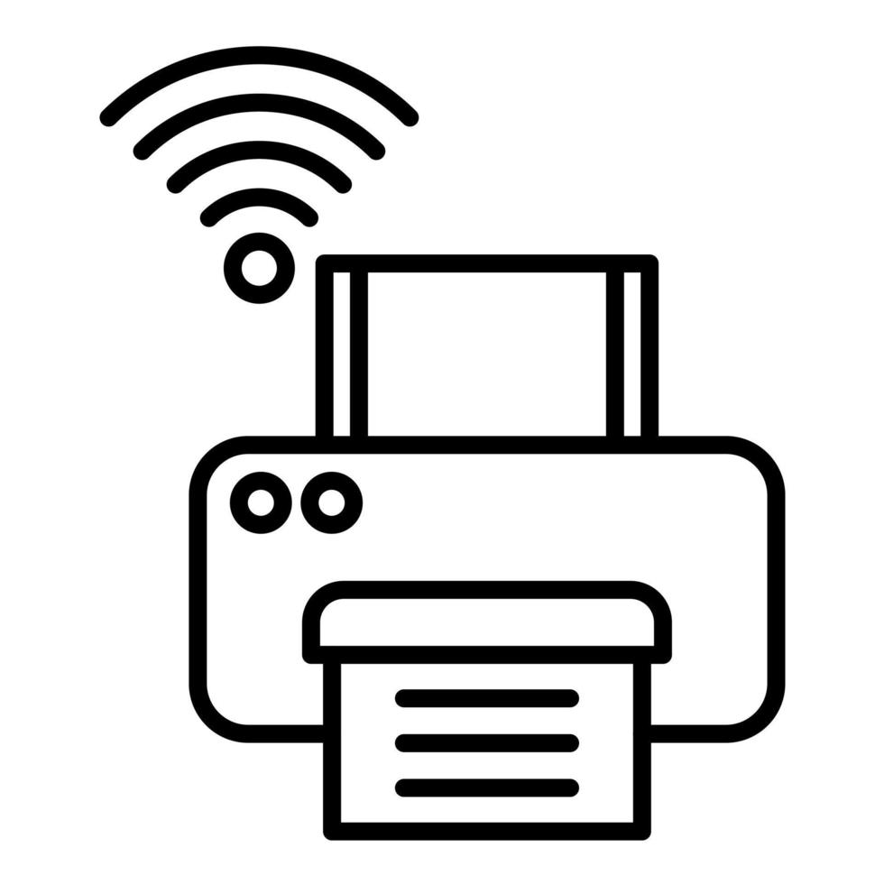 Smart Printer vector icon