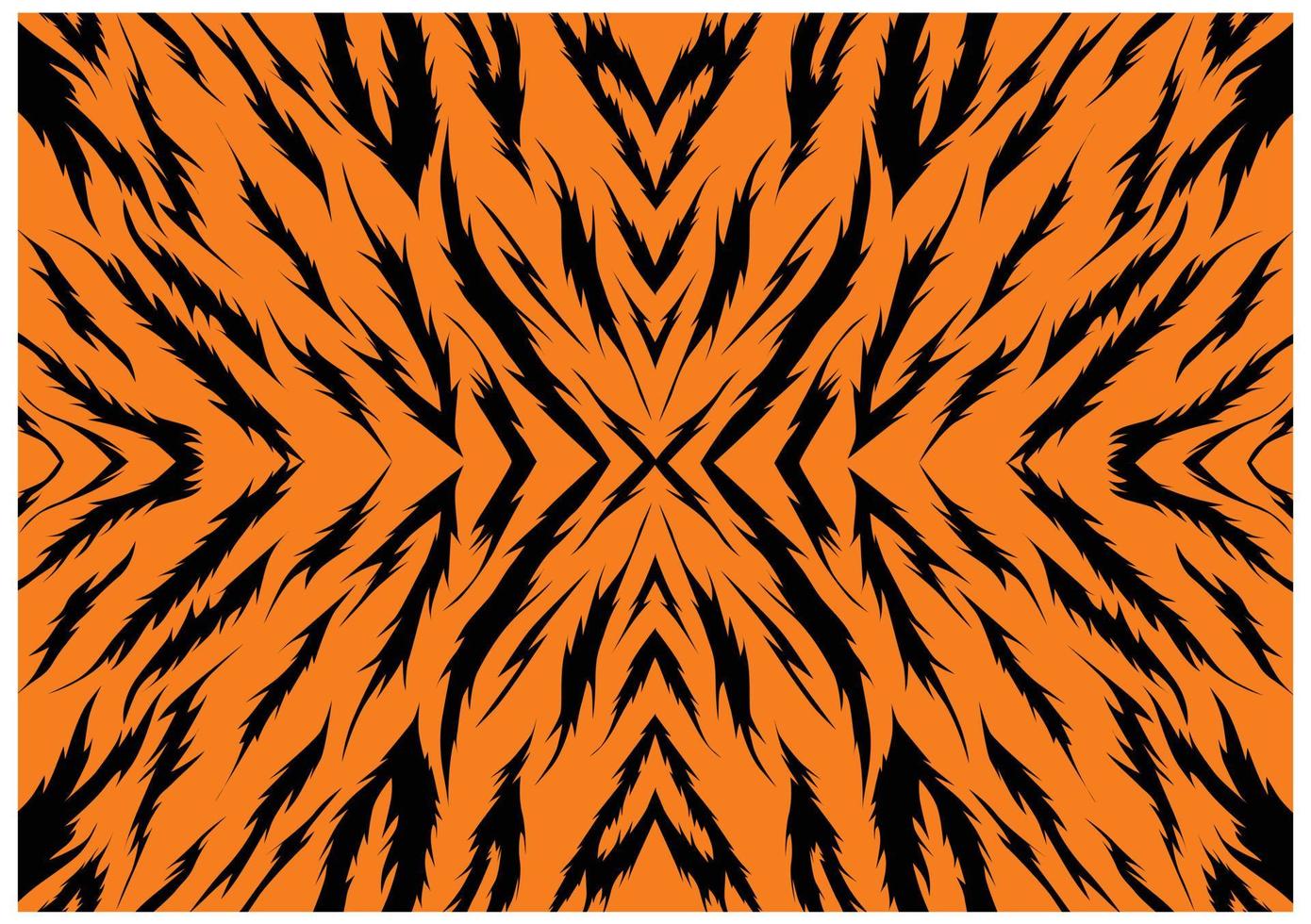 Tiger Pattern Vector Image Illustrations
