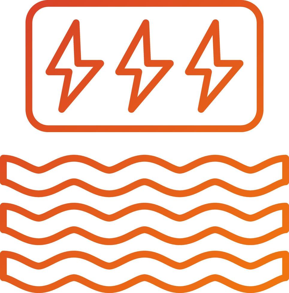 Wave Power Icon Style vector