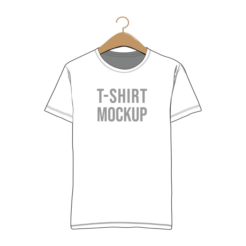 Clothes mock up Tshirt template vector image