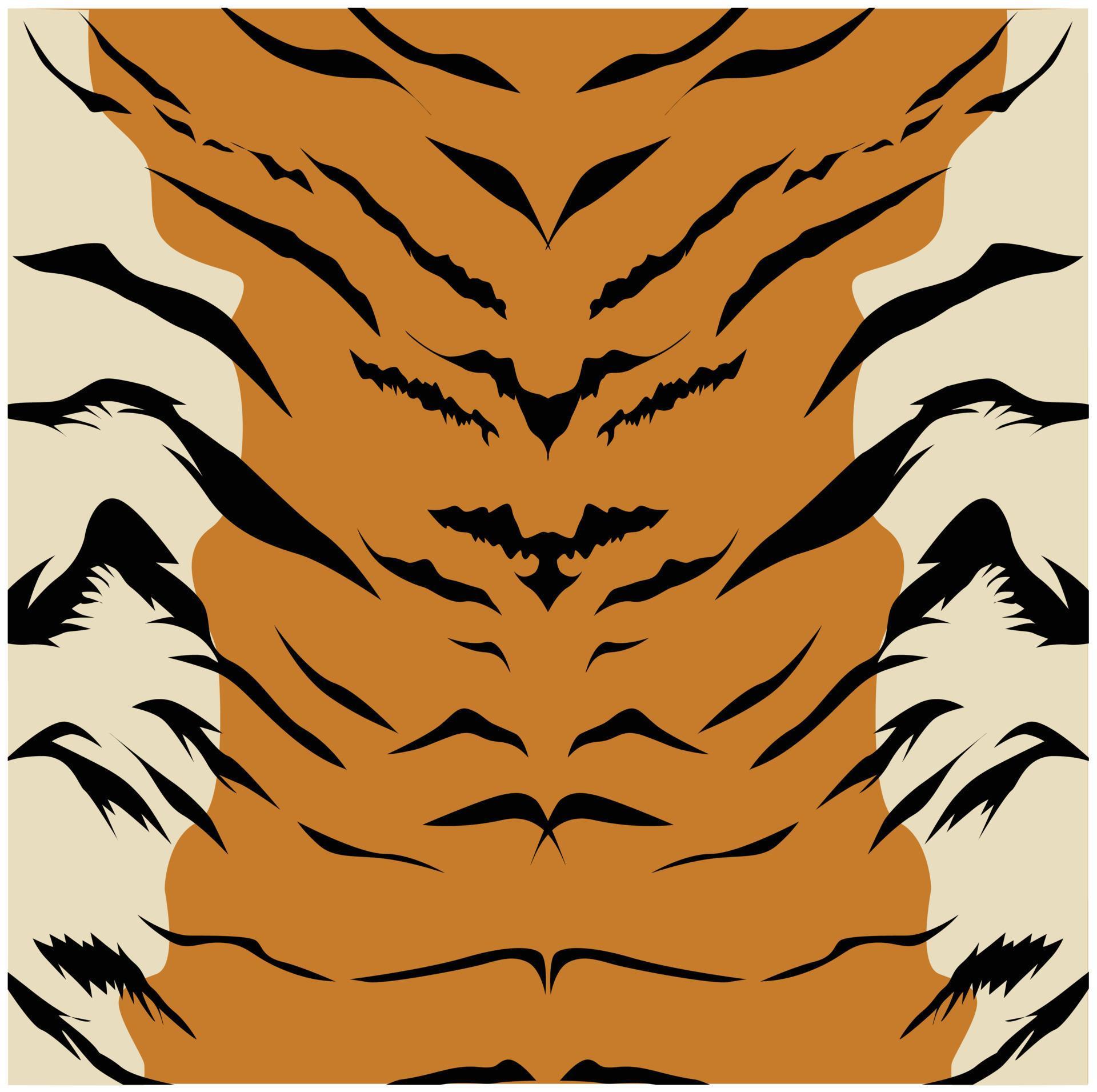 Tiger Pattern Vector Image Illustrations 21654239 Vector Art at Vecteezy