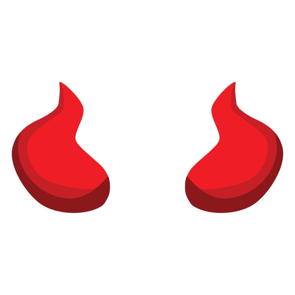 Devil Red Horn Vector Image Illustrations
