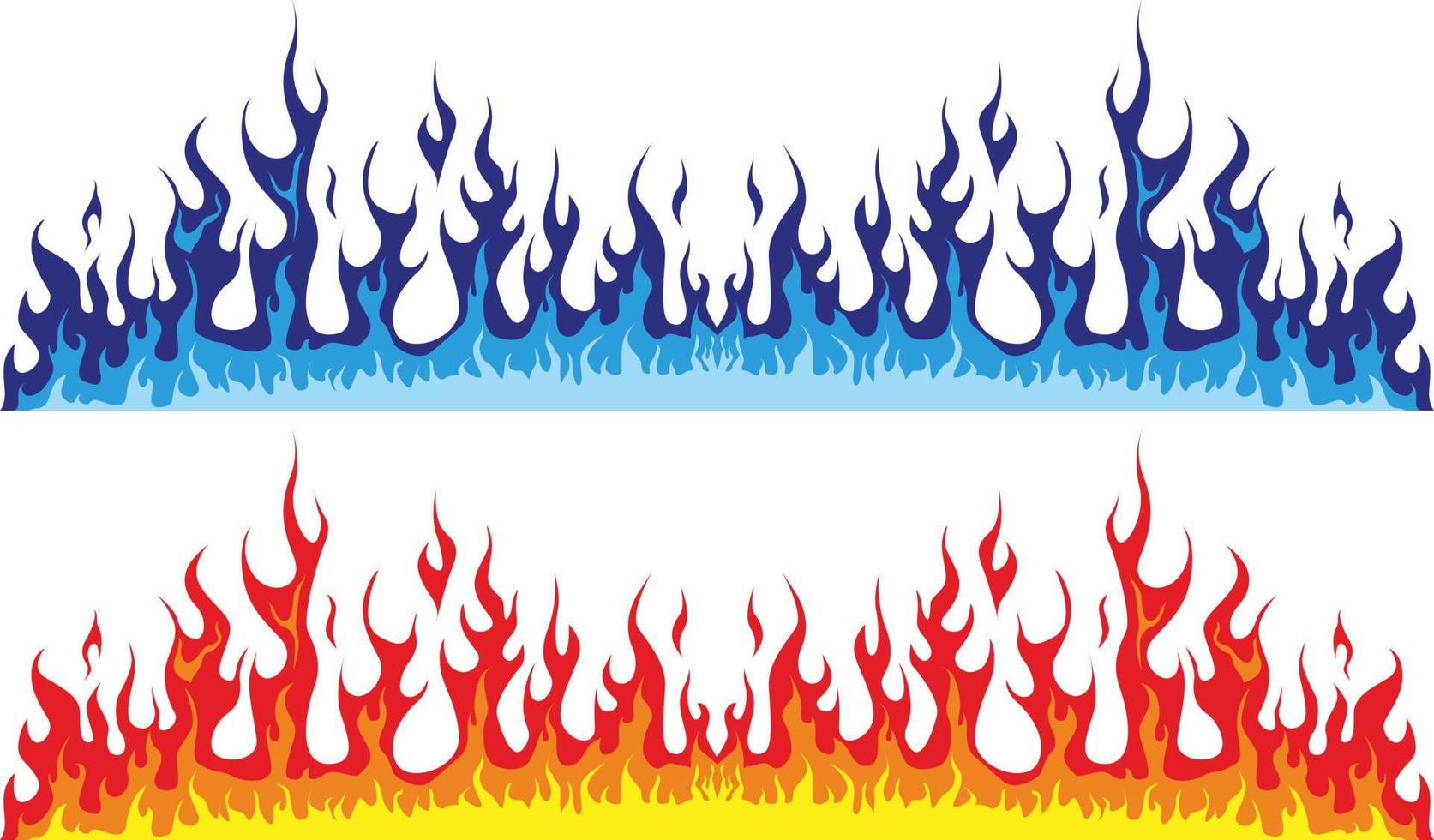 Flame fire stock vector image illustrations