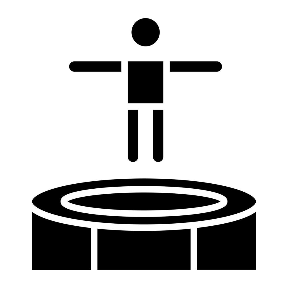 icono de vector de trampolín