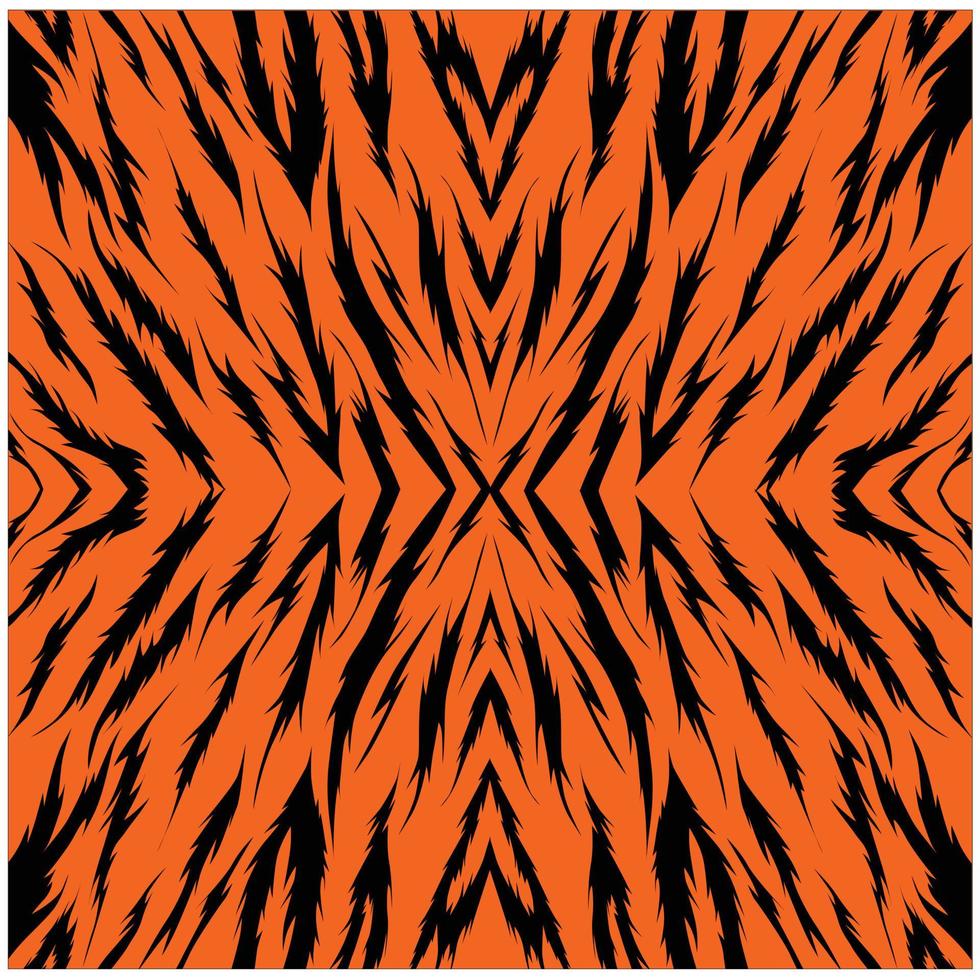 Tiger Pattern Vector Image Illustrations