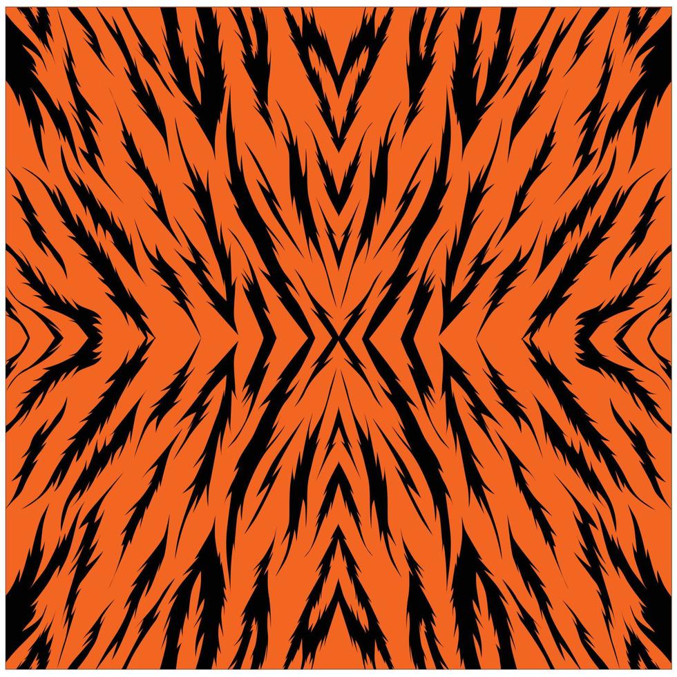 Tiger Pattern Vector Image Illustrations