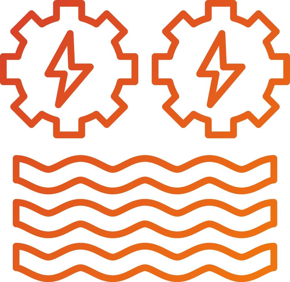 Hydro Power Icon Style vector