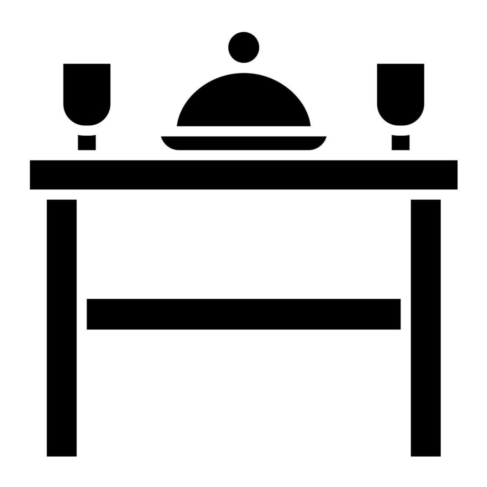 Dinner Table vector icon