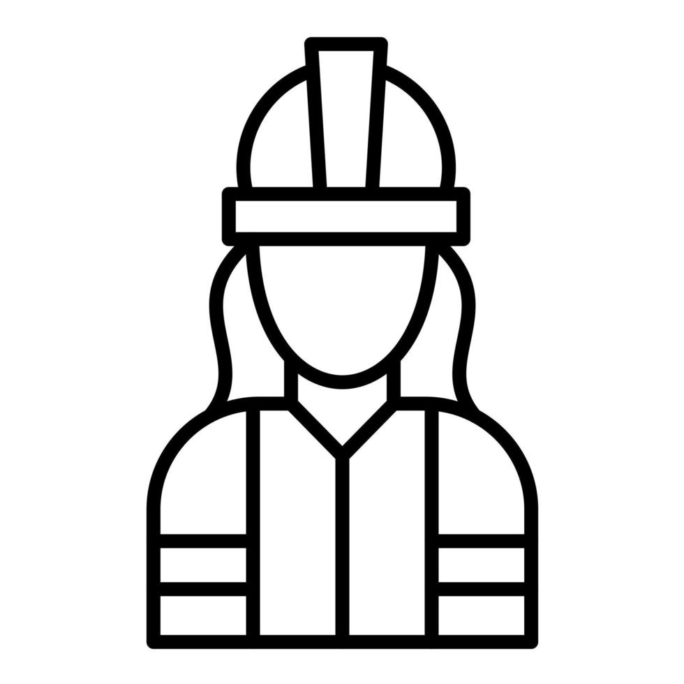 Female Engineer vector icon