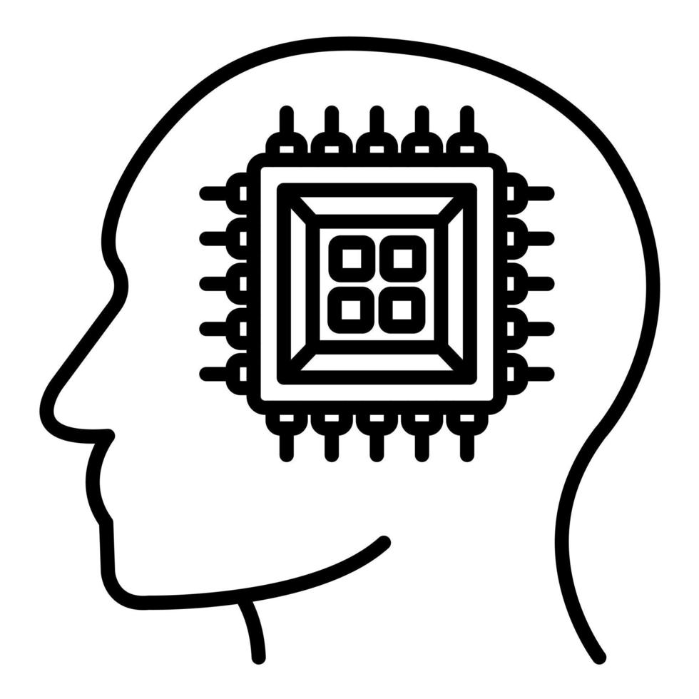 Human Processor vector icon
