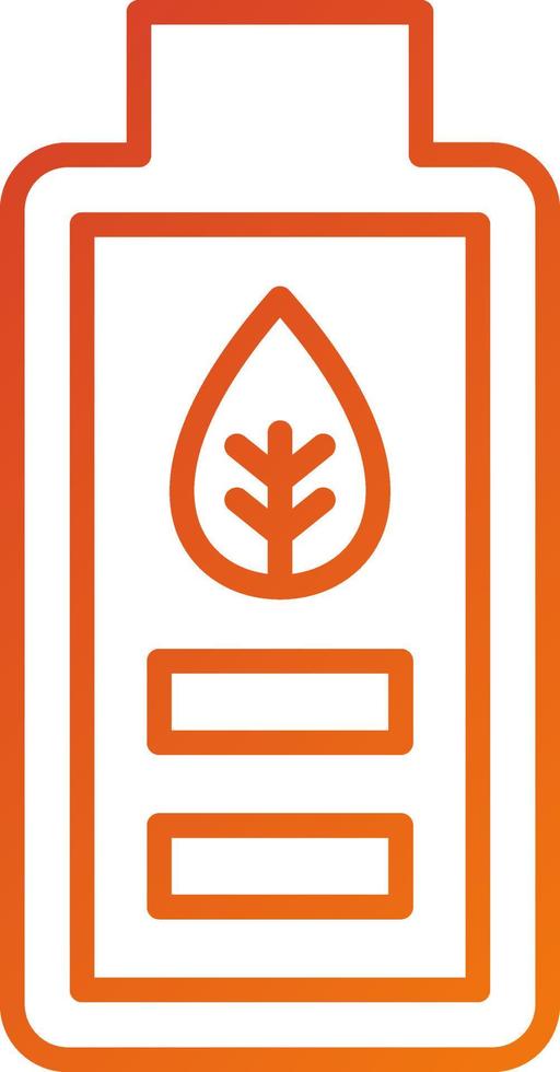 Bio Battery Icon Style vector