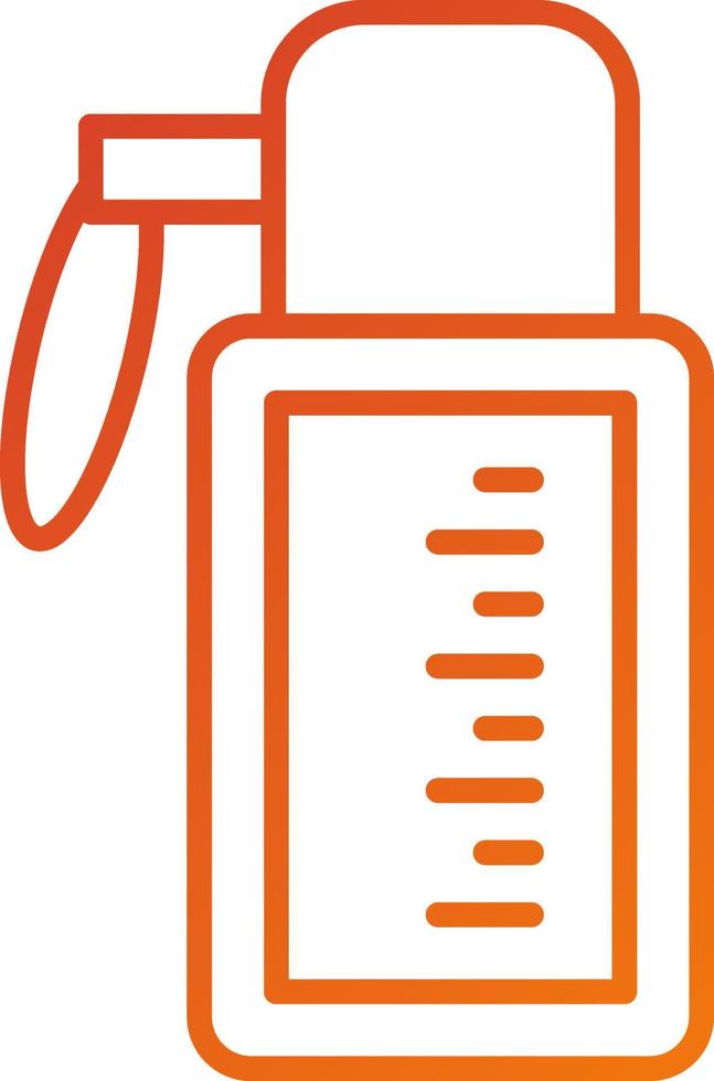 Water Flask Icon Style vector