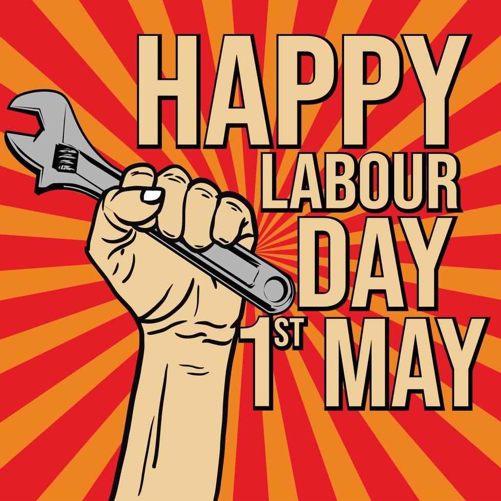 mayday vector illustration. international labor day.