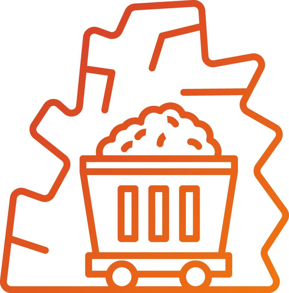 Desert Mine Icon Style vector