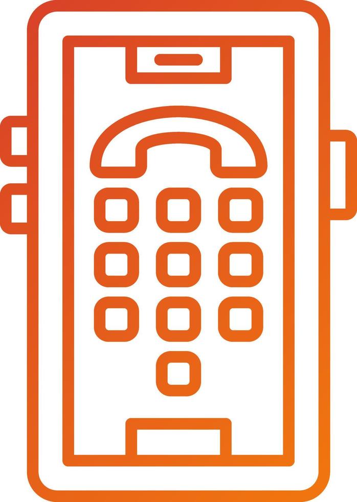 Dial Pad Icon Style vector