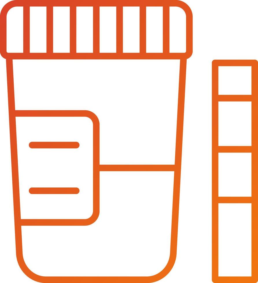 Urine Test Icon Style vector