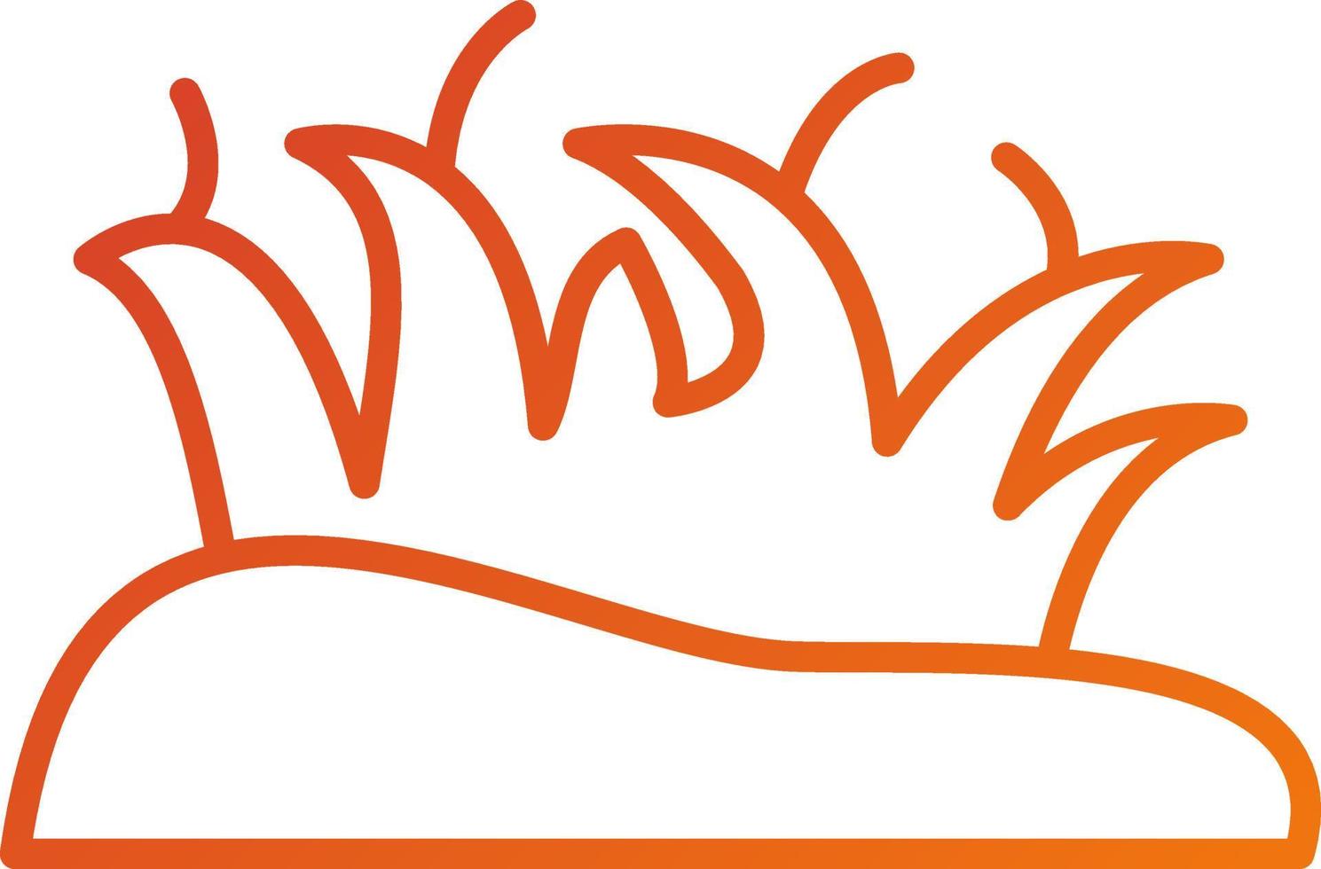 Desert Grass Icon Style vector