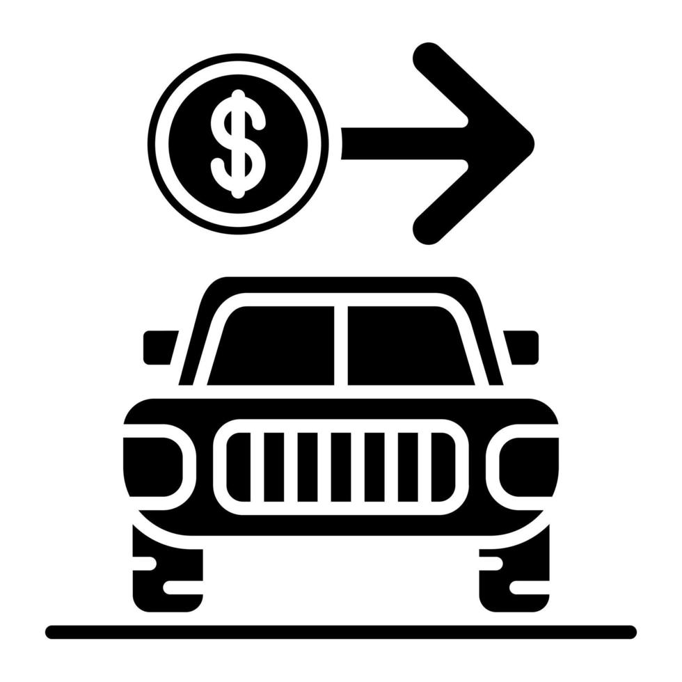 Sell a Car vector icon