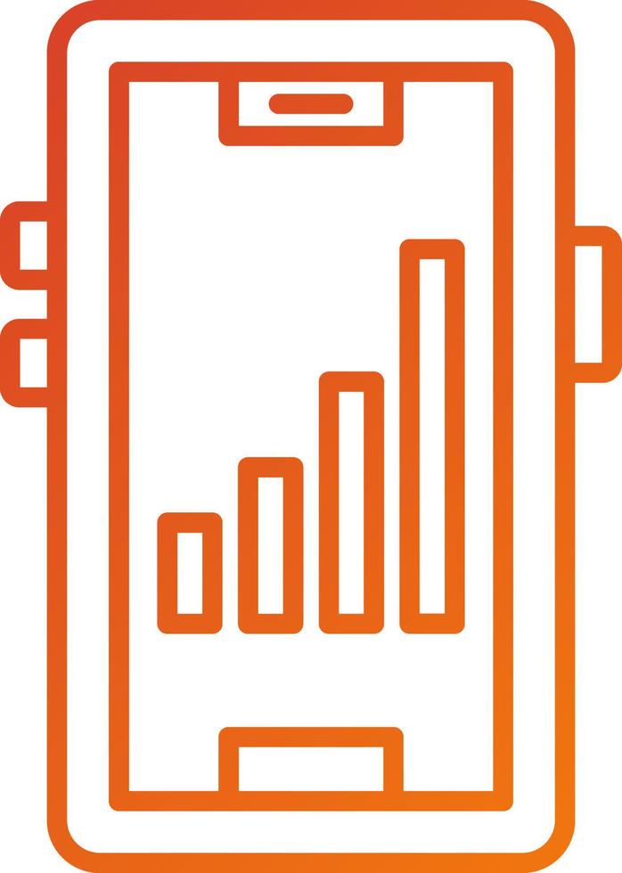 Signal Cellular 4 Bar Icon Style vector