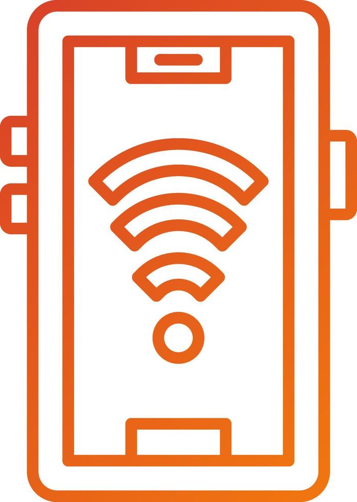 Network Wifi Icon Style vector