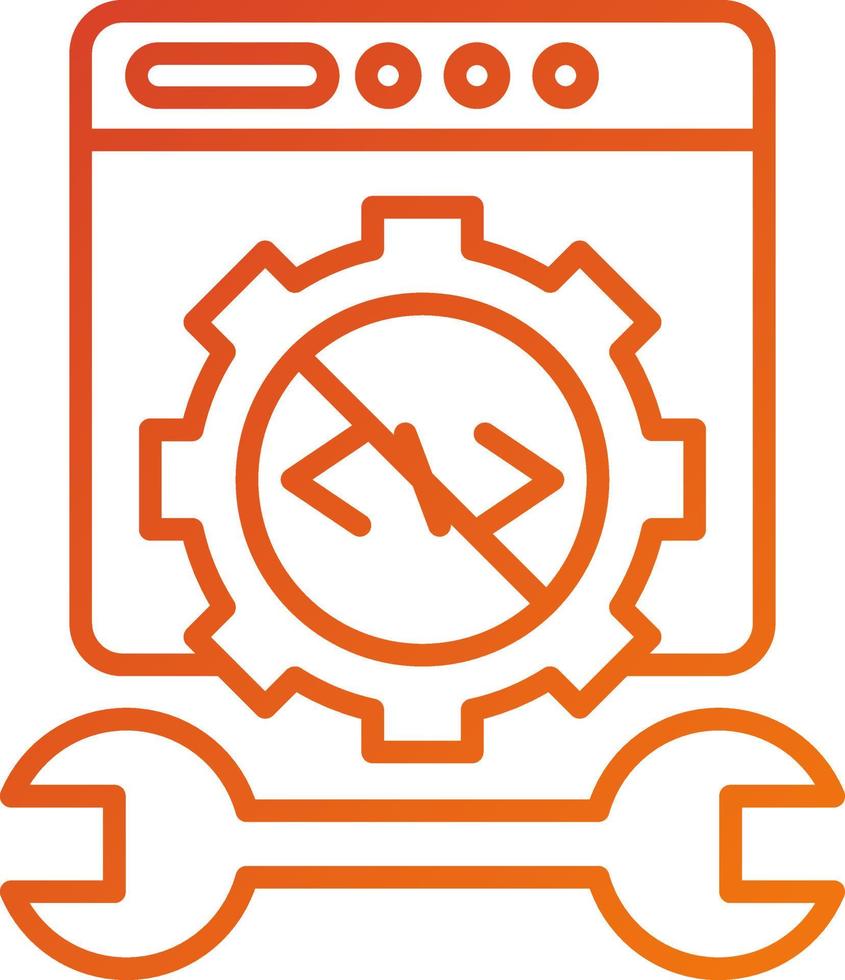 No Code Tool Icon Style vector