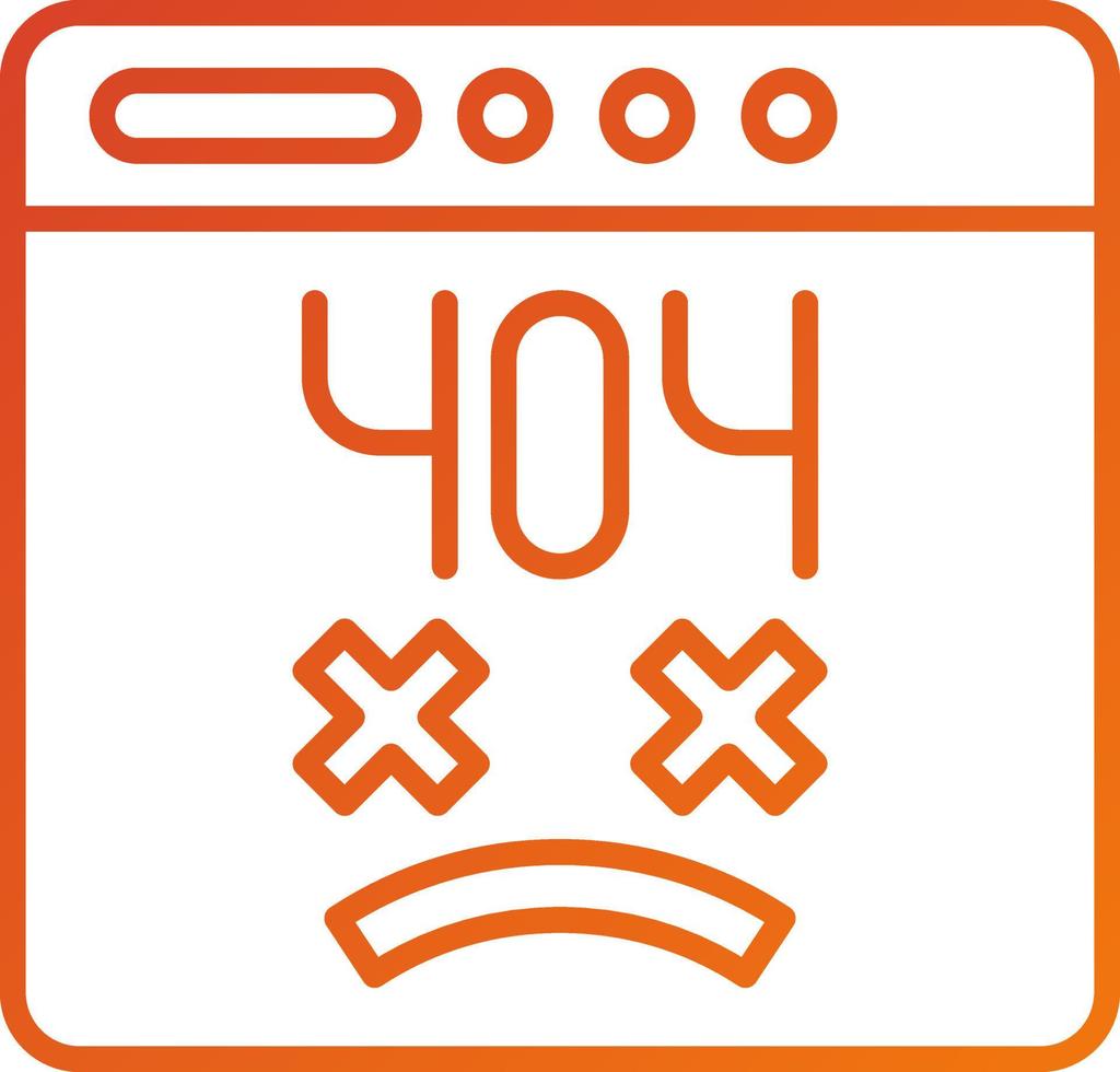 Page Not Found Icon Style vector