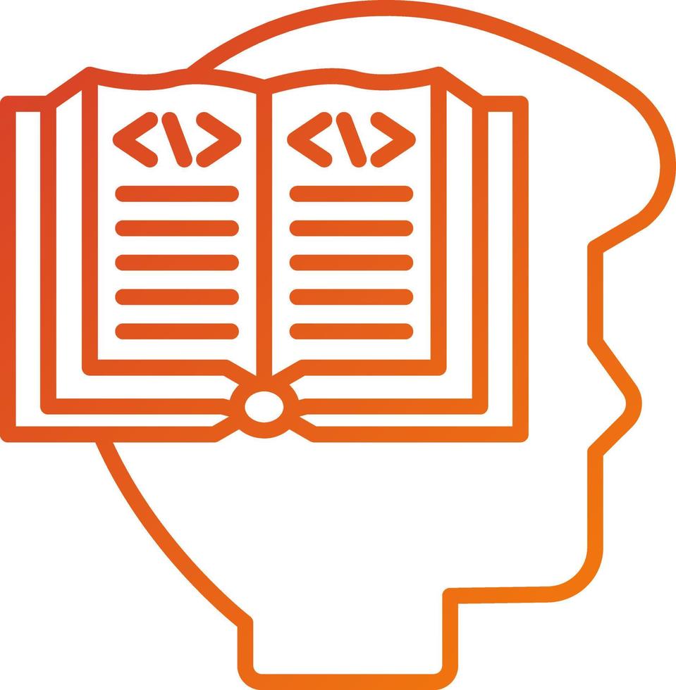 Learn To Code Icon Style vector