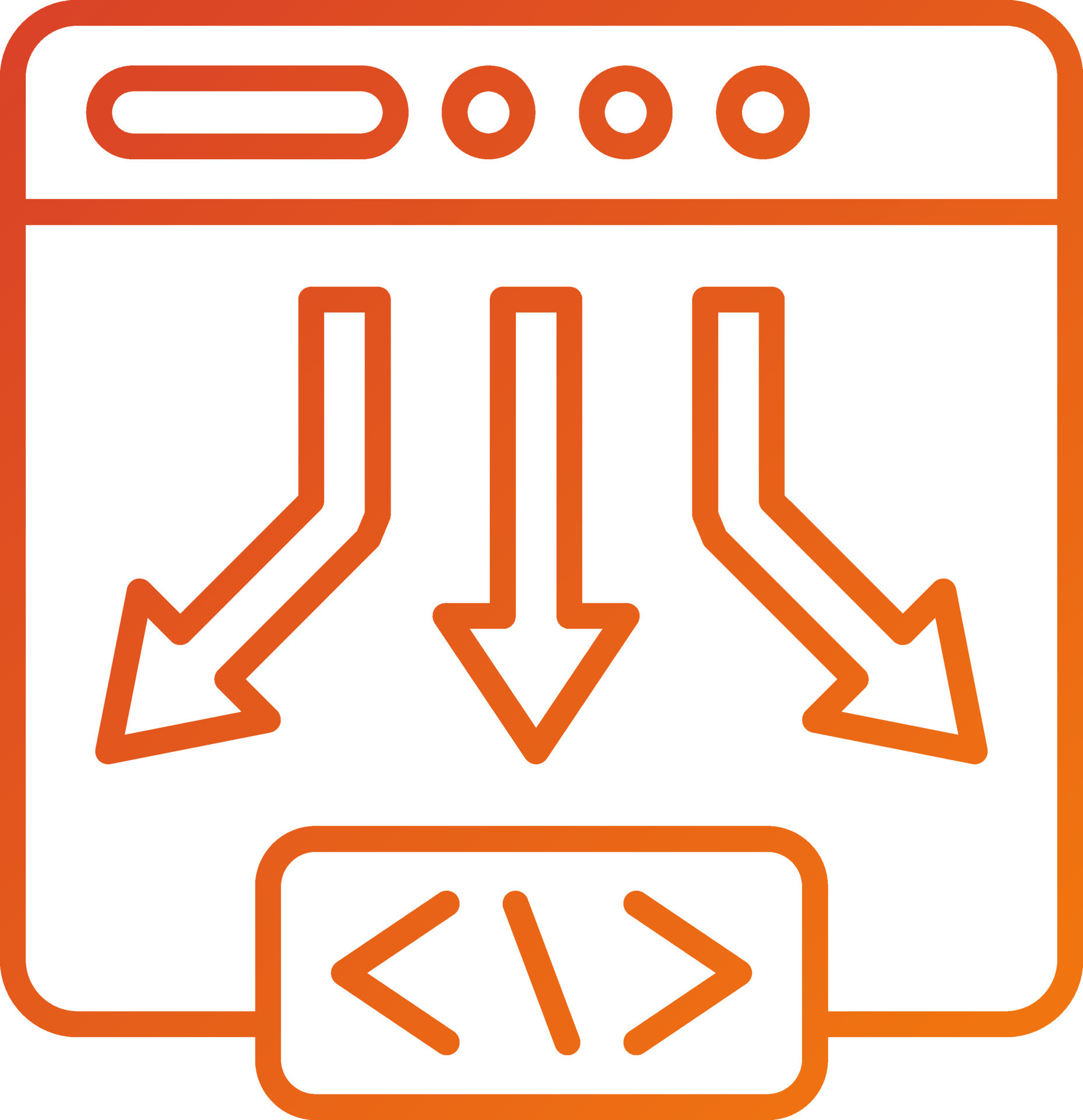 Low code icon style 21655514 vector art at vecteezy